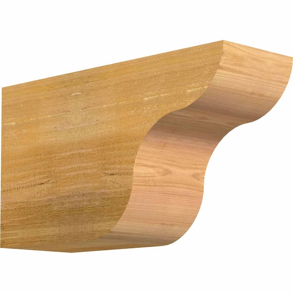 Ekena Millwork Carmel Rough Sawn Rafter Tail, Western Red Cedar, 6"W x 10"H x 18"L RFT06X10X18CAR00RWR - main